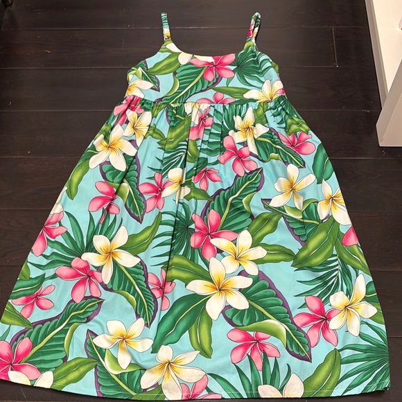 Ivory Hawaiian Kids Dress 4-7 years